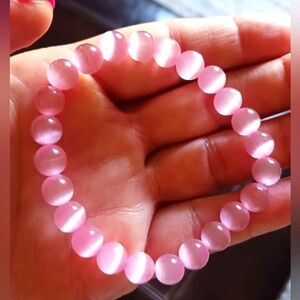 Pink Catseye 8mm Bracelet